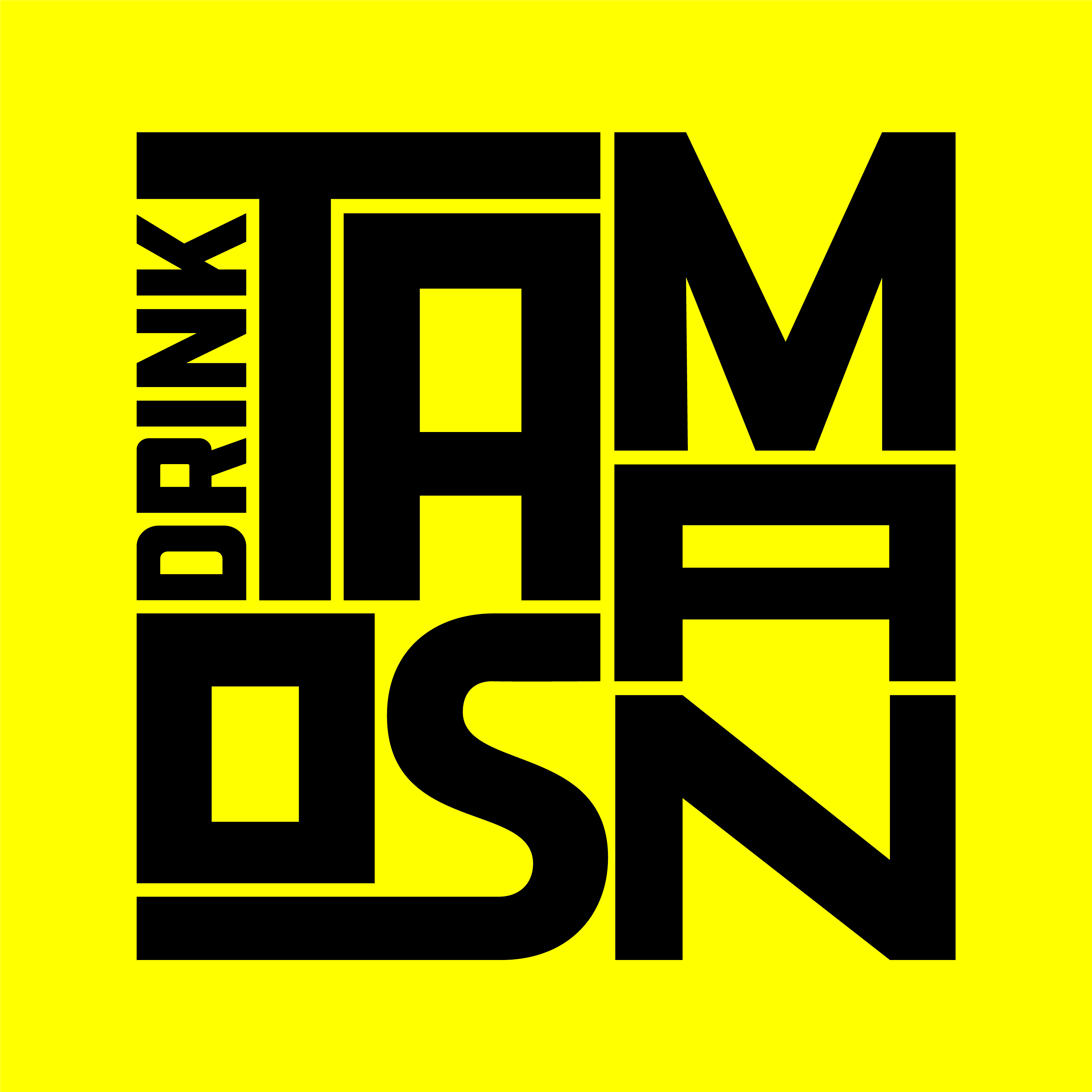 DRINK TAMOSAN square lockup